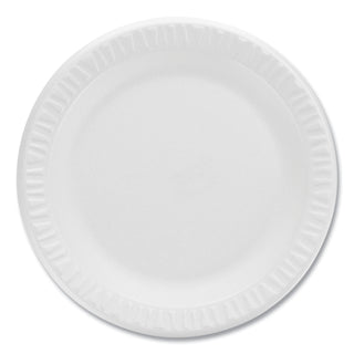 Dart® Concorde Non-Laminated Foam Plates, 9"Diameter, White, 125/Pack (DCC9PWCRPK)
