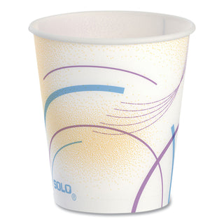 SOLO® Paper Water Cups, 5 oz., Cold, Meridian Design, Multicolored, 100/Sleeve, 25 Sleeves/Carton (SCC52MD)