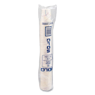 SOLO® Paper Water Cups, 5 oz., Cold, Meridian Design, Multicolored, 100/Sleeve, 25 Sleeves/Carton (SCC52MD)