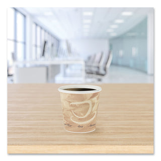 SOLO® Single Sided Poly Paper Hot Cups, 4 OZ, Mistique design (100620)