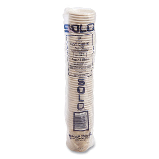 SOLO® Single Sided Poly Paper Hot Cups, 4 OZ, Mistique design (100620)