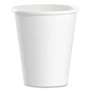 SOLO® Single-Sided Poly Paper Hot Cups, 6oz, White, 50/Pack, 20 Packs/Carton (SCC376W)