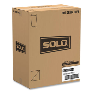 SOLO® Single Sided Poly Paper Hot Cups, 20 OZ, Mistique design, 40/Bag, 15 Bags/Carton (100634-AP)