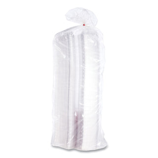 Dart® Showtime Clear Hinged Containers, Pie Wedge, 6 2/3 oz, Plastic, 125/PK, 2 PK/CT (DCCC54HT1)