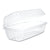 Dart® Showtime Clear Hinged Hoagie Container, 29.9oz, 5.1w x 9.9d x 3.5h, Plastic, 100/BG 2 BG/CT (DCCC99HT1)