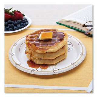 SOLO® Symphony Paper Dinnerware, Mediumweight Plate, 8 1/2" Round, Tan, 125/Pack (SCCMP9RJ8001PK)