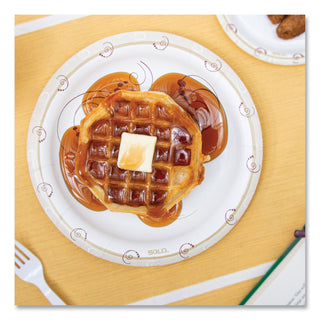 SOLO® Symphony Paper Dinnerware, Mediumweight Plate, 8 1/2" Round, Tan, 125/Pack (SCCMP9RJ8001PK)