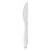 SOLO® Reliance Medium Heavy Weight Cutlery, Standard Size, Knife, Bulk, White, 1000/CT (SCCRSWK)
