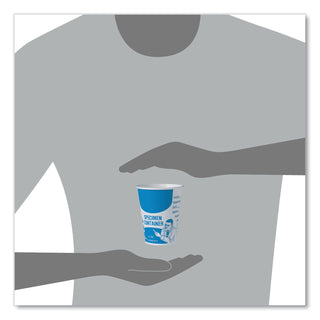 SOLO® Paper Specimen Cups, 8 oz, Blue/White, 20/Carton (SCCSC378)
