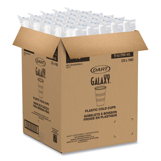 Dart® Conex Galaxy Polystyrene Plastic Cold Cups, 9oz, 100 Sleeve, 25 Sleeves/Carton (DCCY9CT)
