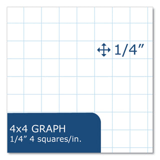 Roaring Spring® Graph Filler Paper, 3-Hole, 8.5 x 11, Quadrille: 4 sq/in, 80 Sheets/Pack, 24 Packs/Carton (ROA20096CS)