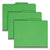 Smead™ Colored Top Tab Classification Folders, 1 Divider, Letter Size, Green, 10/Box (SMD13702)