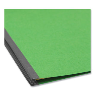 Smead™ Colored Top Tab Classification Folders, 1 Divider, Letter Size, Green, 10/Box (SMD13702)