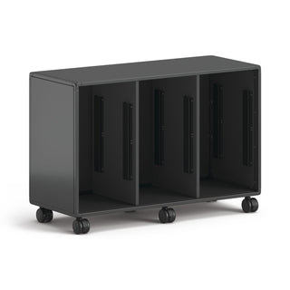 HON® Class-ifi Tote Storage Cabinet, Three-Wide, 46.63" x 18.75" x 31.38", Charcoal Gray (HONEST2H3WNSSNA)