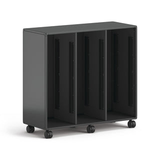 HON® Class-ifi Tote Storage Cabinet, Three-Wide, 46.63" x 18.75" x 44.13", Charcoal Gray (HONEST3H3WNSSNA)