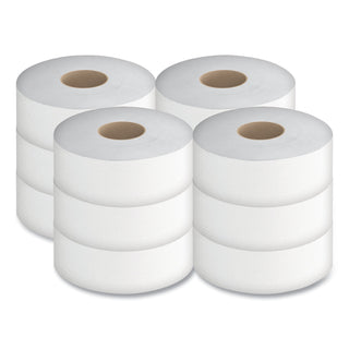 Cascades PRO Select Jumbo Bath Tissue, Septic Safe, 2-Ply, White, 3.3" x 1000 ft, 12 Rolls/Carton (CSDB140)