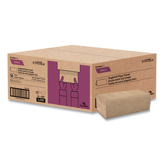 Cascades PRO Select Folded Paper Towels, Single-Fold, Natural, 9 x 9.45, 250/Pack, 16/Carton (CSDH115)