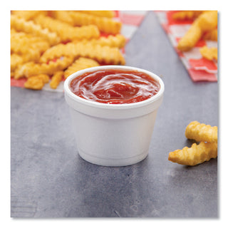 Dart® Bowl Containers, Foam, 4oz, White, 1000/Carton (4J6DART)