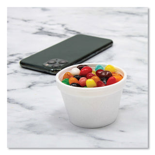 Dart® Bowl Containers, Foam, 4oz, White, 1000/Carton (4J6DART)