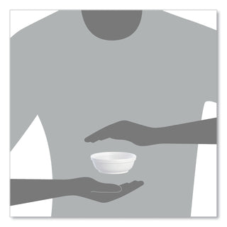 Dart® Insulated Foam Bowls, 6 oz, White, 50/Pack, 20 Packs/CT (6B20DART)