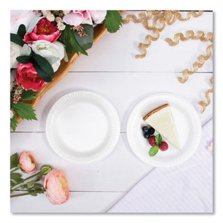 Dart® Concorde Foam Plate, 6" dia, White, 1000/Carton (DRC6PWCR)