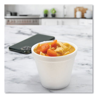 Dart® Foam Containers, 6oz, White, 50/Bag, 20 Bags/Carton (6SJ12DART)