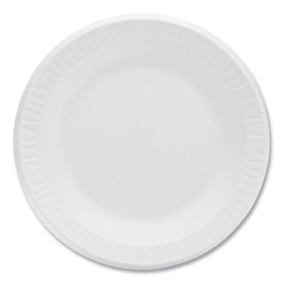Dart® Concorde Foam Plate, 10 1/4" dia, White, 125/Pack, 4 Packs/Carton (DRC10PWCR)