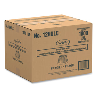 Dart® D-T Sundae/Cold Cup Lids, Fits Foam Cups, Clear, 1,000 lids/CT, 50/PK, 20PK/CT (DCC12HDLC) (12HDLCDART)