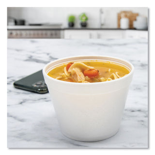 Dart® Food Containers, Foam,12oz, White, 25/Bag, 20 Bags/Carton (12SJ20DART)