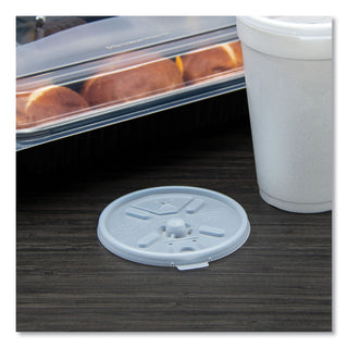 Dart® Translucent Lids for 12-24oz Foam Cups, Straw Slot, 1000/Carton (16FTLSDART)