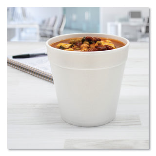 Dart® Foam Containers, Foam, 16oz, White, 25/Bag, 20 Bags/Carton (16MJ20DART)