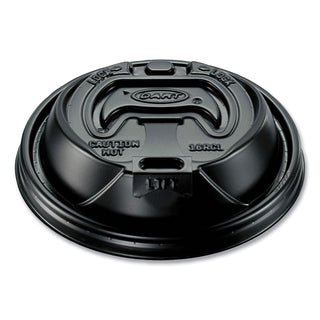 Dart® Reclosable Hot Cup Lid, Black (DCC16RCLBLK) (DCC16RCLBLK)