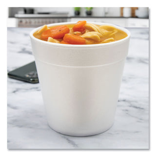 Dart® Foam Containers, 32oz, White, 25/Bag, 20 Bags/Carton (32MJ48DART)