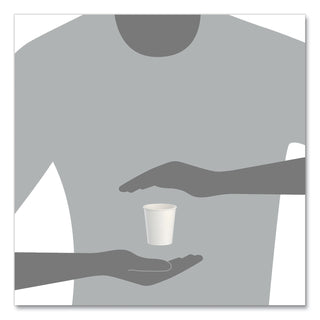 SOLO® White Paper Water Cups, 3oz, 100/Bag, 50 Bags/Carton (SCC44)