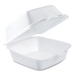 Dart® Carryout Food Container, Foam, 1-Comp, 5 1/2 x 5 3/8 x 2 7/8, White, 500/Carton (50HT1DART)