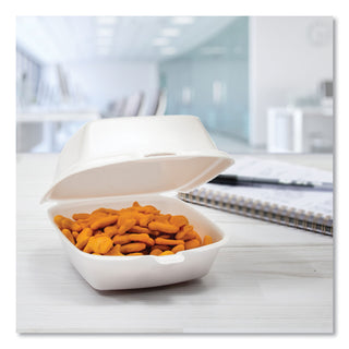 Dart® Carryout Food Container, Foam, 1-Comp, 5 1/2 x 5 3/8 x 2 7/8, White, 500/Carton (50HT1DART)