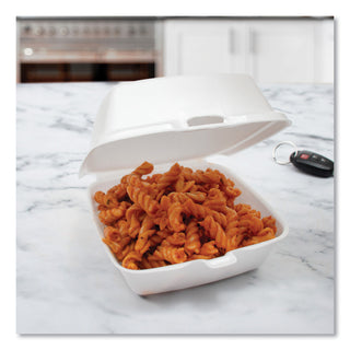 Dart® Carryout Food Containers, Foam, 1-Comp, 5 7/8 x 6 x 3, White, 500/Carton (60HT1DART)