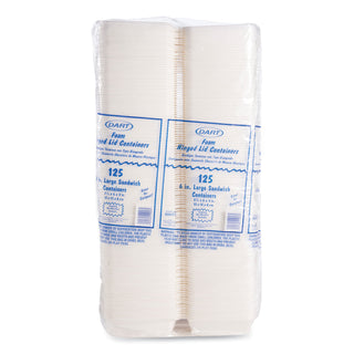 Dart® Carryout Food Containers, Foam, 1-Comp, 5 7/8 x 6 x 3, White, 500/Carton (60HT1DART)