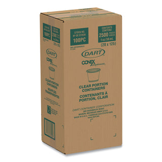 Dart® Conex Complements Portion/Medicine Cups, 1oz, Clear, 125/Bag, 20 Bags/Carton (DCC100PC)