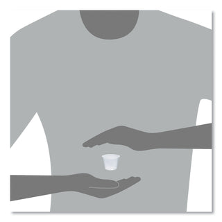 Dart® Conex Complements Portion/Medicine Cups, 1oz, Clear, 125/Bag, 20 Bags/Carton (DCC100PC)