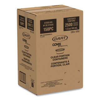 Dart® Conex Complement Translucent Portion Cups, 1 1/2 oz., 125/Bag (DCC150PC)