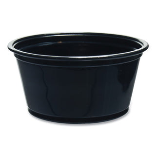 Dart® Conex Complements Plastic Portion Cup, 2 oz., Black, 125/Bag, 20 Bags/Carton (DCC200PCBLK)