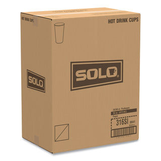 SOLO® Bistro Design Hot Drink Cups, Paper, 16oz, Maroon, 50/Pack (SLO316SIPK)