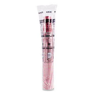 SOLO® Bistro Design Hot Drink Cups, Paper, 16oz, Maroon, 50/Pack (SLO316SIPK)