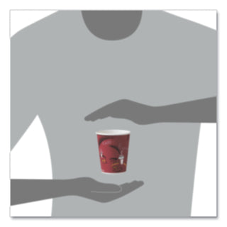 SOLO® Bistro Design Hot Drink Cups, Paper, 10oz, 50/Pack (SLO370SIPK)
