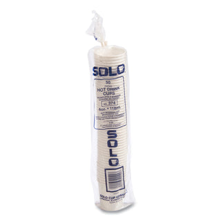 SOLO® Polycoated Hot Paper Cups, 4 oz, White (SCC374W-2050)