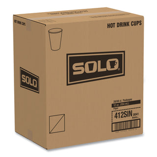 SOLO® Bistro Design Hot Drink Cups, Paper, 12oz, Maroon, 50/Pack (SLO412SINPK)