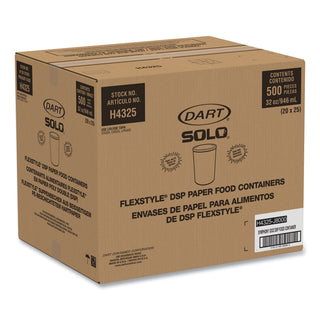 SOLO® Flexstyle Double Poly Paper Containers, 32oz, Symphony Design, 500/Carton (SCCH4325SYM)