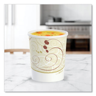 SOLO® Flexstyle Double Poly Paper Containers, 32oz, Symphony Design, 500/Carton (SCCH4325SYM)