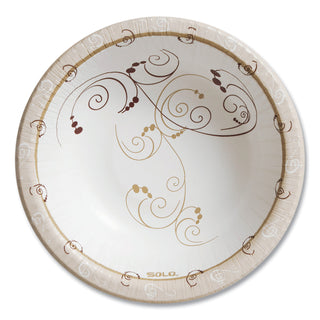 SOLO® Symphony Paper Dinnerware, Heavyweight Bowl, 12oz, Tan, 1000/Carton (SLOHB12J8001CT)